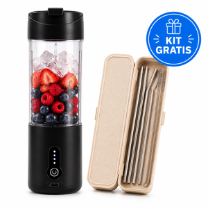 BlendGo™ Portable Blender + Kit de Popotes Premium GRATIS